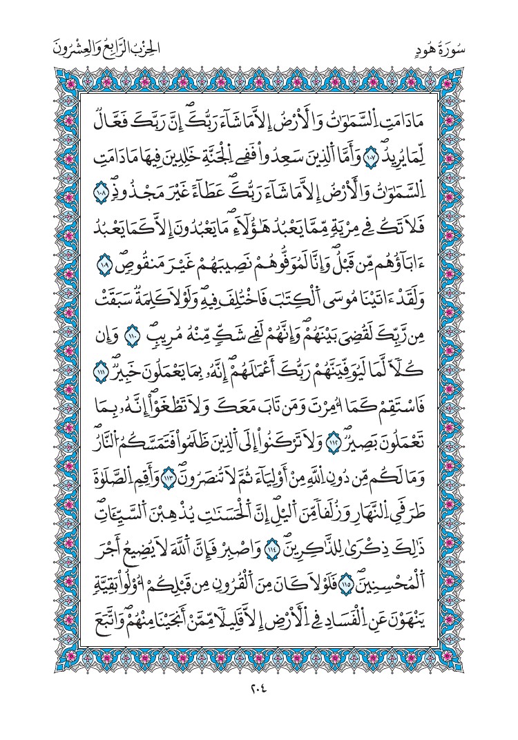 مصحف المدينة - صفحة 204