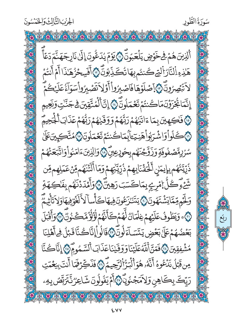 مصحف المدينة - صفحة 477