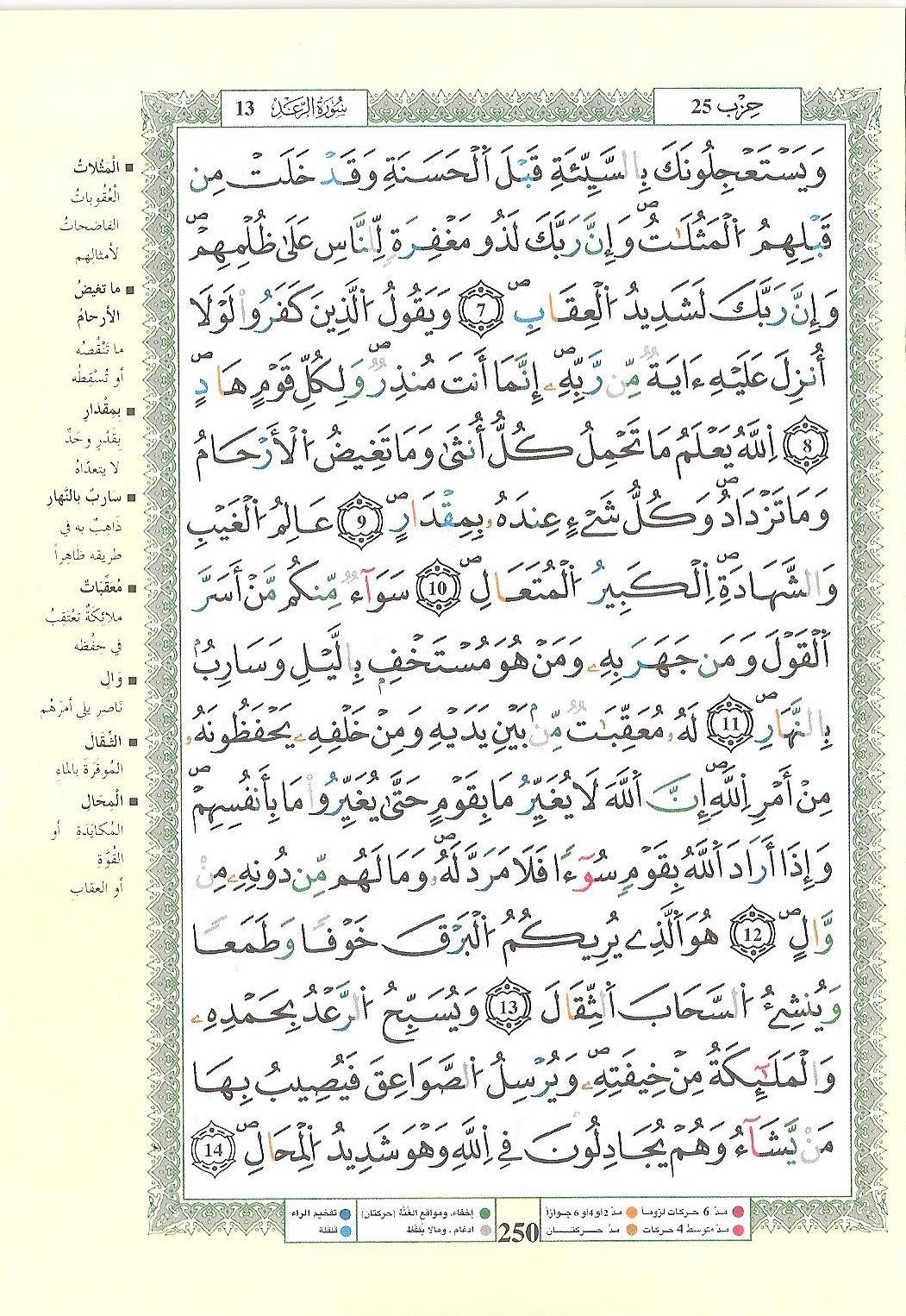 مصحف التجويد - صفحة 250
