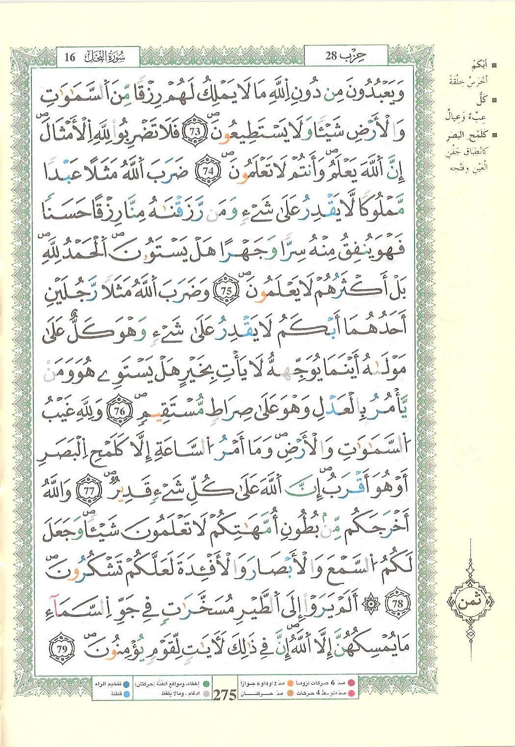 مصحف التجويد - صفحة 275