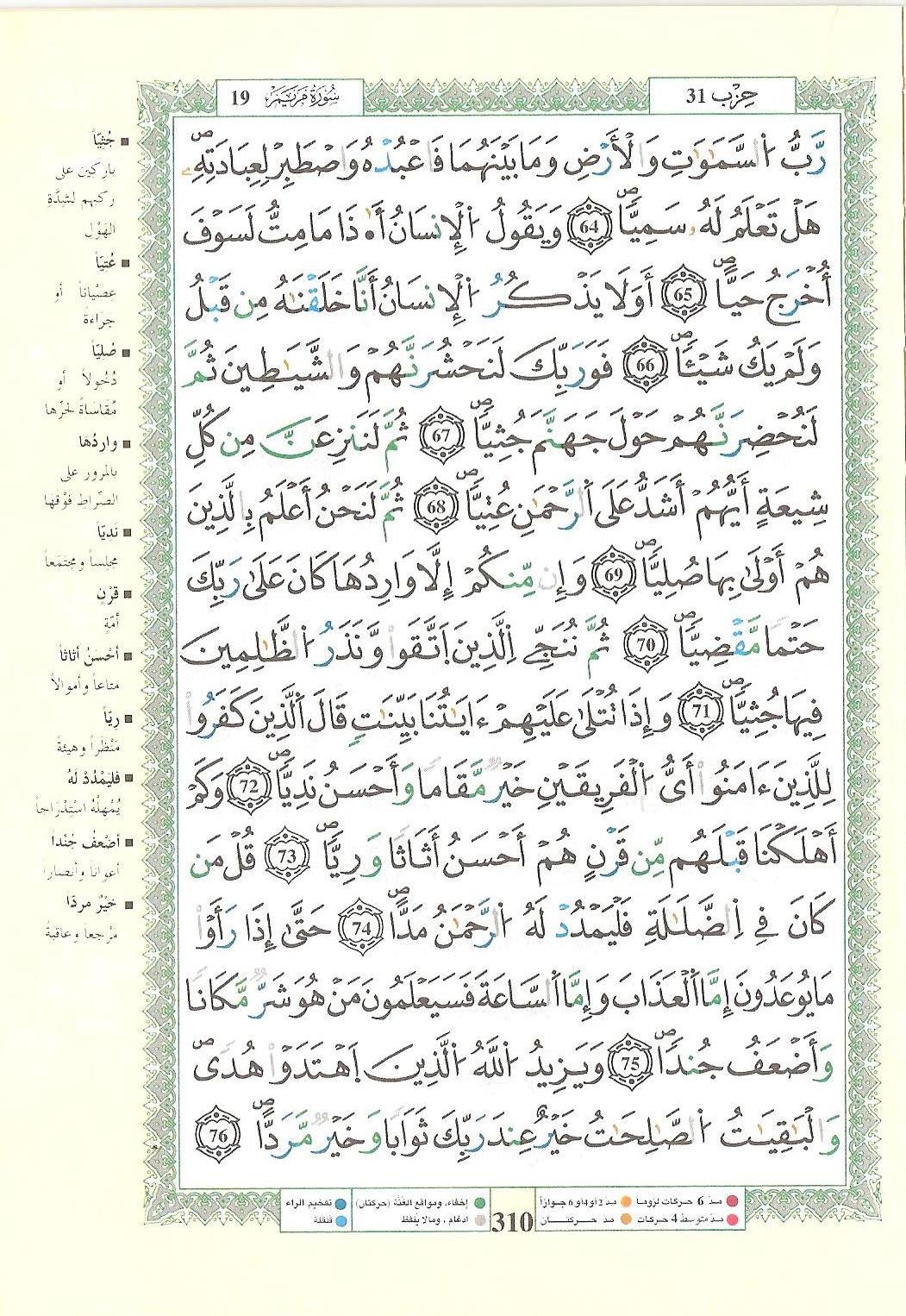 مصحف التجويد - صفحة 310
