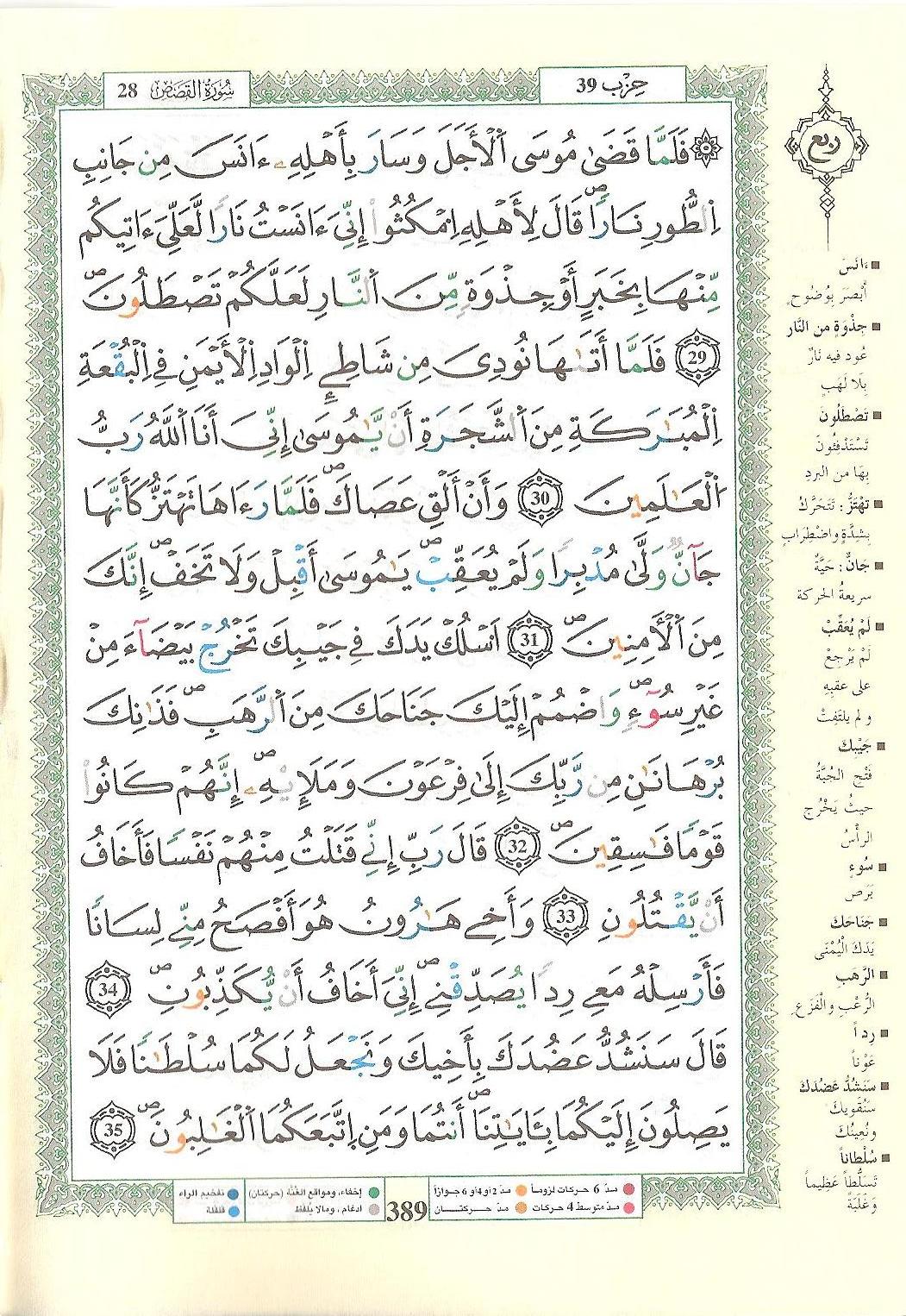 مصحف التجويد - صفحة 389