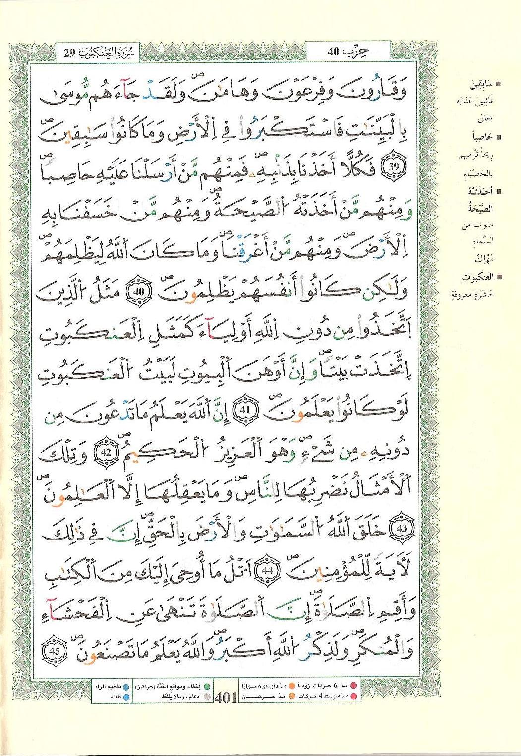 مصحف التجويد - صفحة 401