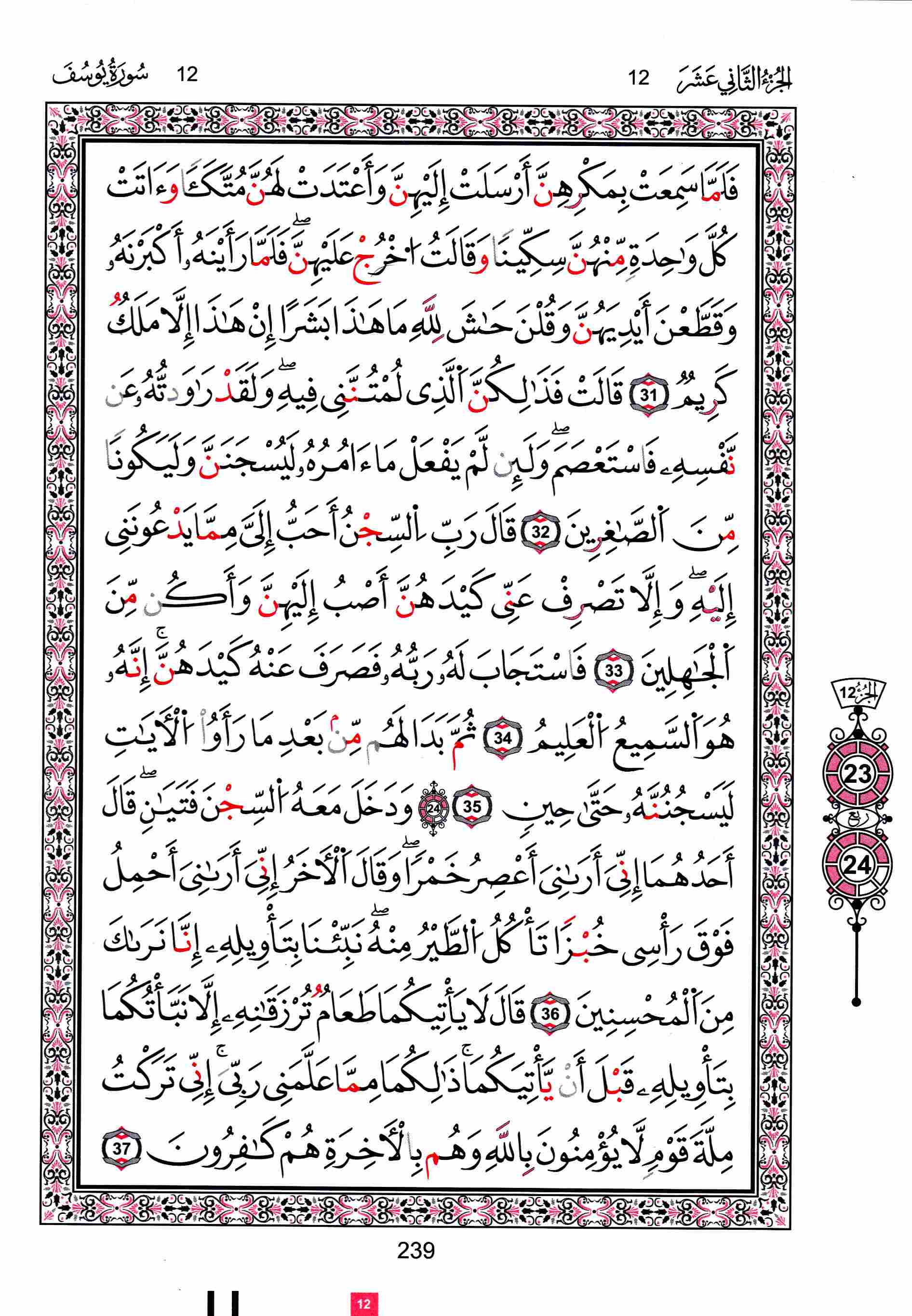 مصحف تونس - صفحة 239