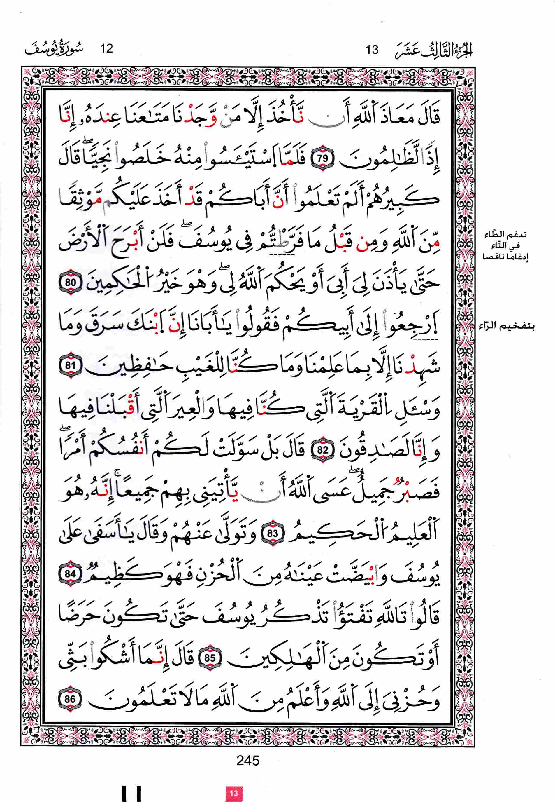 مصحف تونس - صفحة 245