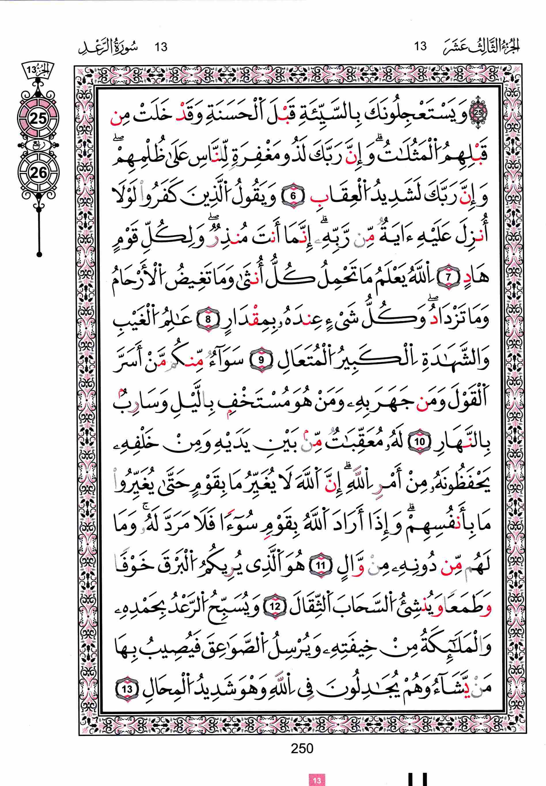 مصحف تونس - صفحة 250