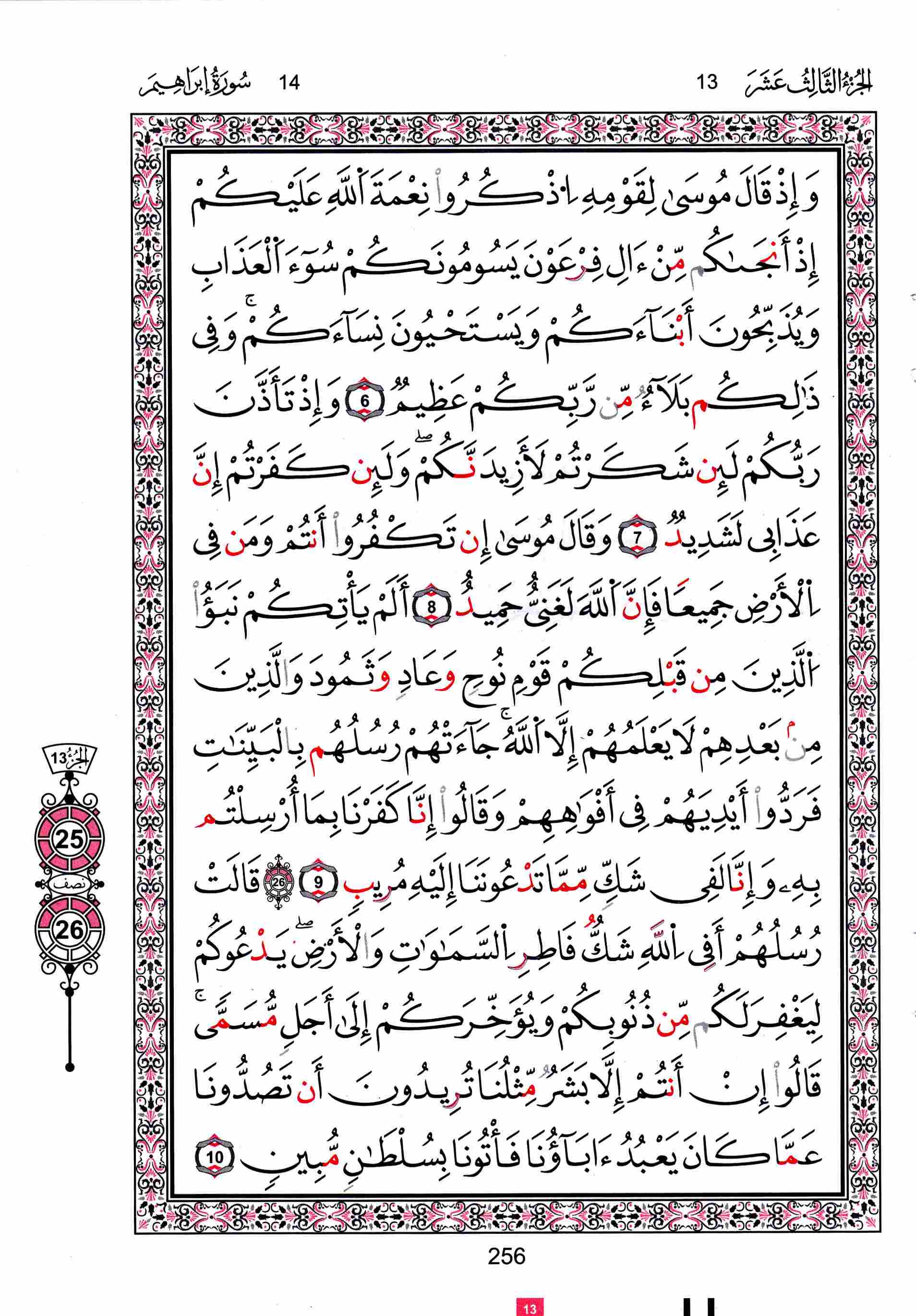 مصحف تونس - صفحة 256
